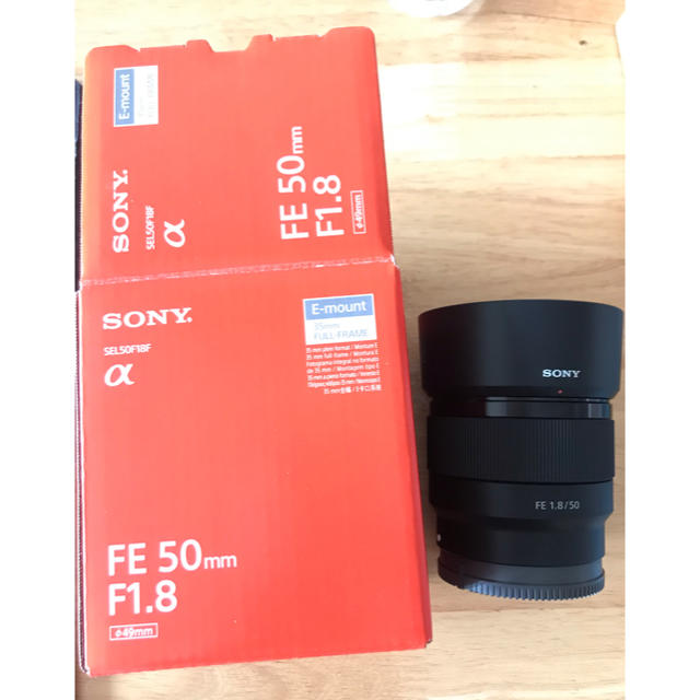 カメラ[ほぼ新品]sony fe 50mm f1.8  sel50f18f