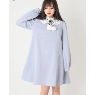 アンクルージュ(Ank Rouge)のAnk Rouge 新品 Aラインポンポンカットワンピース アンクルージュ(ひざ丈ワンピース)