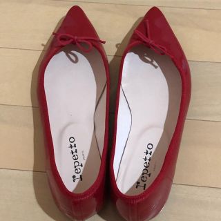 レペット(repetto)のレペット 赤 ブリジット 37 フラットシューズ(その他)