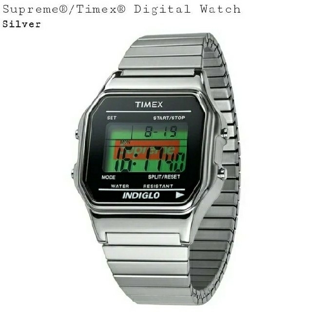 Supreme(シュプリーム)のSupreme Timex  Digital Watch Silver メンズの時計(腕時計(デジタル))の商品写真