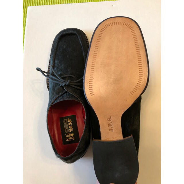 新品ジャンポールゴルチェ  ハラコ 革靴 サイズ25-25.5