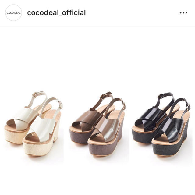 COCO DEAL(ココディール)の【まりこ様専用】COCO DEALクロスストラップサンダル レディースの靴/シューズ(サンダル)の商品写真
