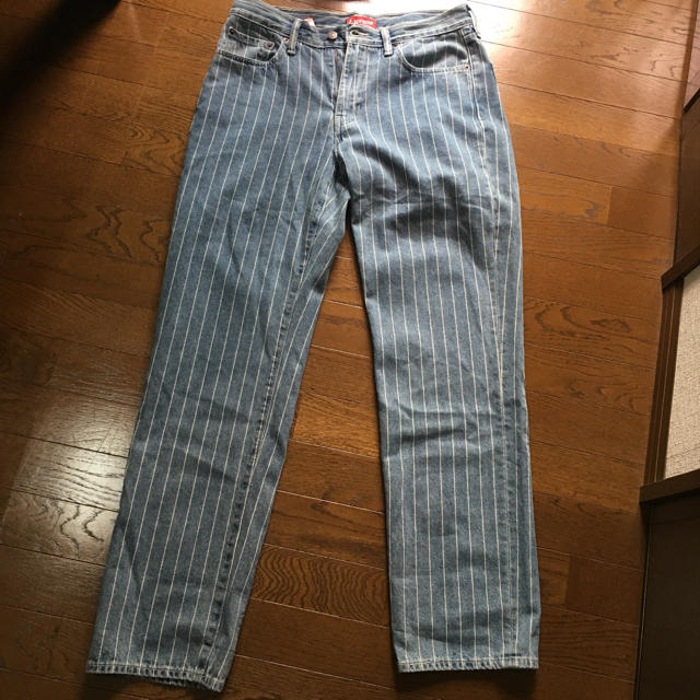 Supreme - supreme Levi's pinstripe 550 jeans 30の通販 by ...
