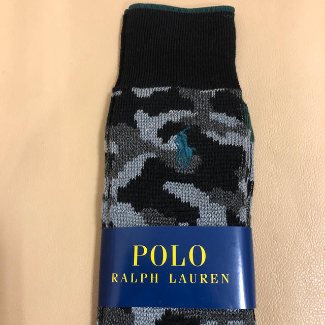 POLO RALPH LAUREN(ポロラルフローレン)の新品 メンズ POLO ポロラルフローレン ウールソックス2足 メンズのレッグウェア(ソックス)の商品写真