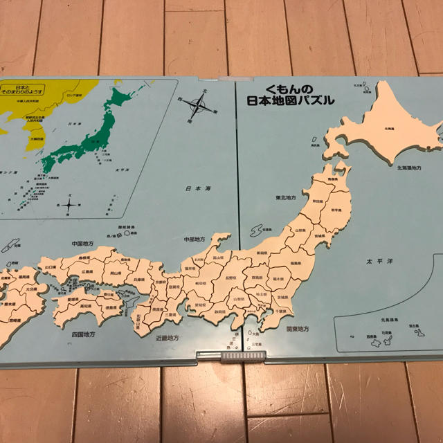 くもん◼︎◼︎日本地図パズル キッズ/ベビー/マタニティのおもちゃ(知育玩具)の商品写真