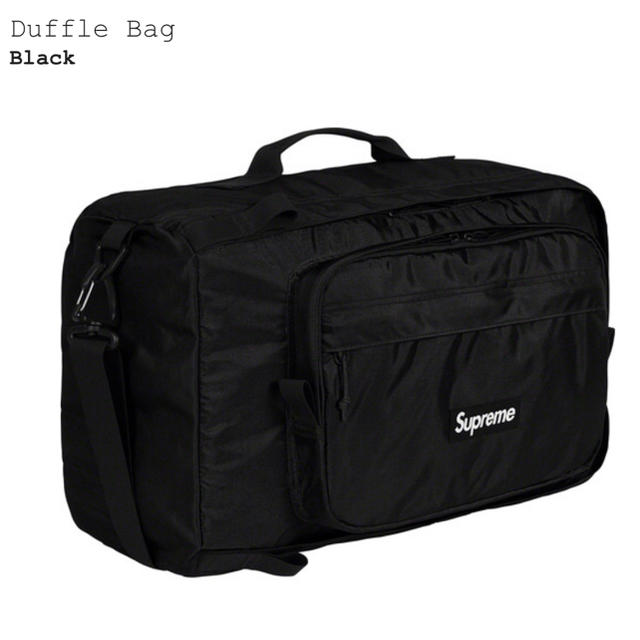 Supreme Duffle Bag 19aw black