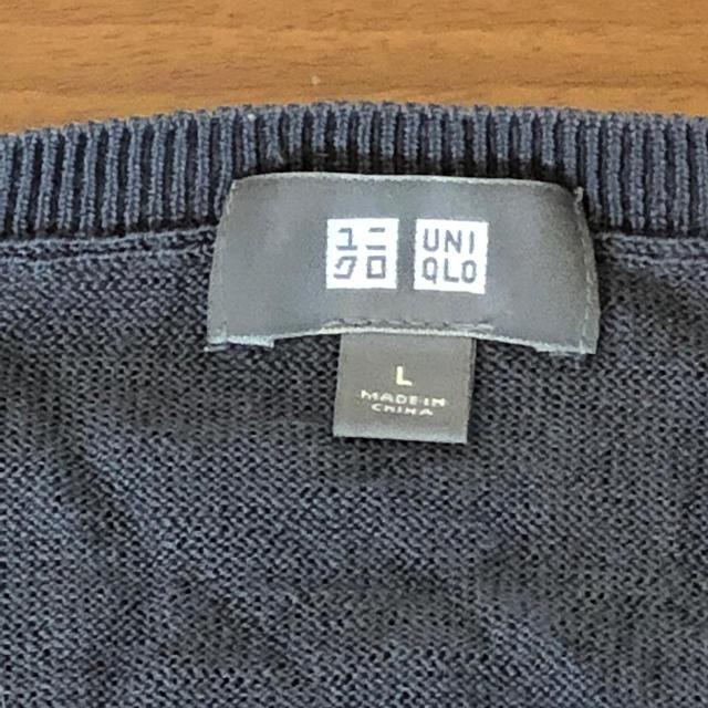 UNIQLO(ユニクロ)のUNIQLO セーター Lサイズ グレー  薄手 メンズのトップス(ニット/セーター)の商品写真