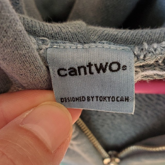 cantwo(キャンツー)のcantwo　半袖パーカー　フリーサイズ レディースのトップス(カットソー(半袖/袖なし))の商品写真