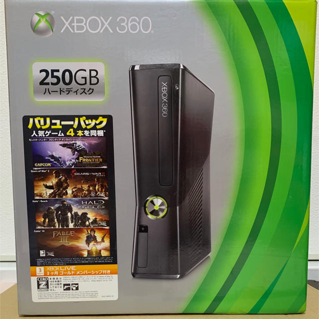 Xbox360(エックスボックス360)の【さくちゃ様専用】 XBOX360 (250GB) ＋ソフト5本 エンタメ/ホビーのゲームソフト/ゲーム機本体(家庭用ゲーム機本体)の商品写真