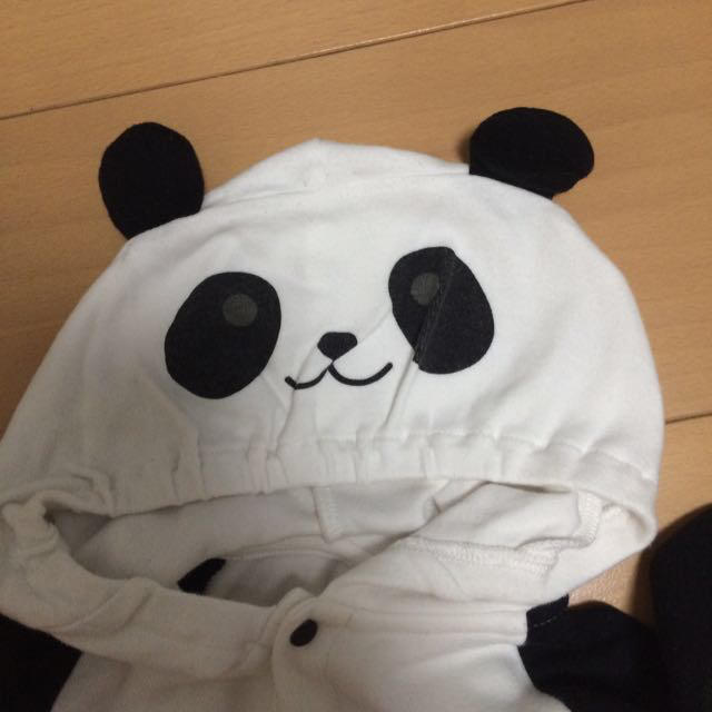 COMME CA ISM(コムサイズム)のコムサ かわいいパンダちゃん キッズ/ベビー/マタニティのベビー服(~85cm)(ロンパース)の商品写真