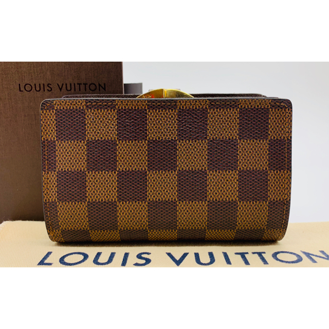 LOUIS VUITTON(ルイヴィトン)の⭐️ 極美品 ルイ・ヴィトン ダミエ  ヴィエノワ がま口 財布 カード 8枚 レディースのファッション小物(財布)の商品写真