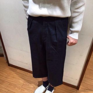 アーバンリサーチ(URBAN RESEARCH)のPえる様 デニムワイドパンツ(クロップドパンツ)