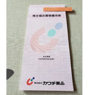 カワチ薬品 株主様お買物優待券(ショッピング)