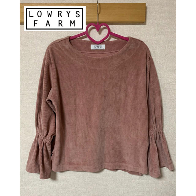 LOWRYS FARM(ローリーズファーム)のLOWRYSFARM ベロア リブ トップス レディースのトップス(カットソー(長袖/七分))の商品写真