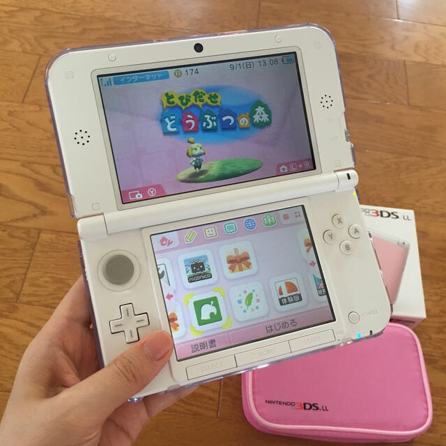 【美品】とび森DL版 + 3DS LL + 保護ケース等 1