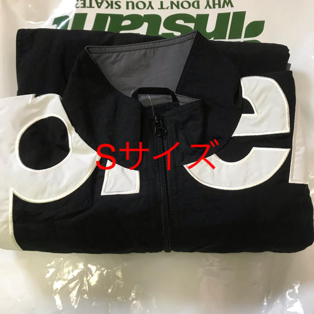 supreme Shoulder Logo Track Jacket Blackナイロンジャケット