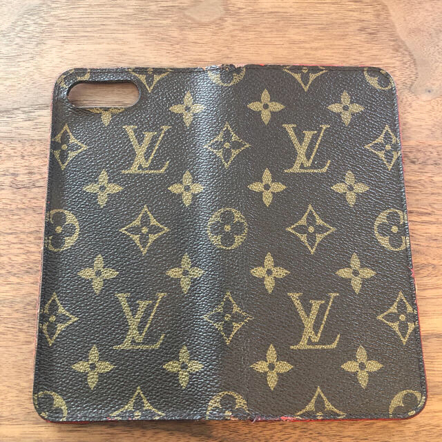 LOUIS VUITTON(ルイヴィトン)のLOUIS VUITTONフォリオiPhone 8 Plus  赤レッドred スマホ/家電/カメラのスマホアクセサリー(iPhoneケース)の商品写真