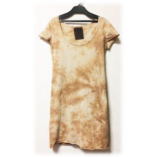 ゴア(goa)のgoa ゴア ムラ染 タイダイ柄 Tシャツ ロングTシャツ チュニック LGB(Tシャツ(半袖/袖なし))