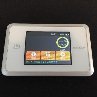 エヌイーシー(NEC)の【美品】UQ WiMAX Wi-Fi ルーター NEXT WX03(その他)