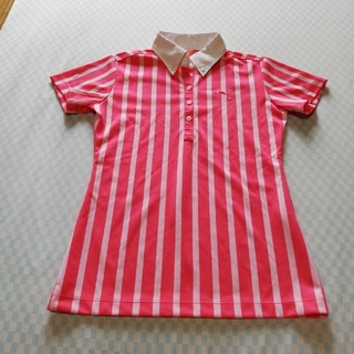 プーマ(PUMA)の美品　プーマ　ストライプポロシャツ　M サイズ(ポロシャツ)