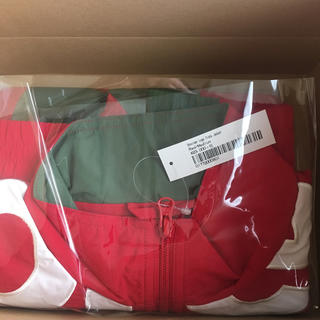 シュプリーム(Supreme)のsupreme shoulder logo track jacket red m(ナイロンジャケット)