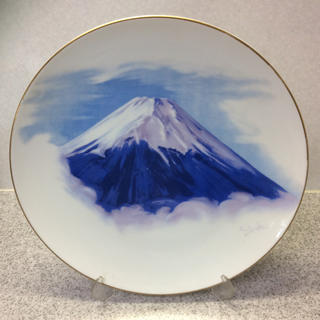 ノリタケの絵皿 富士山