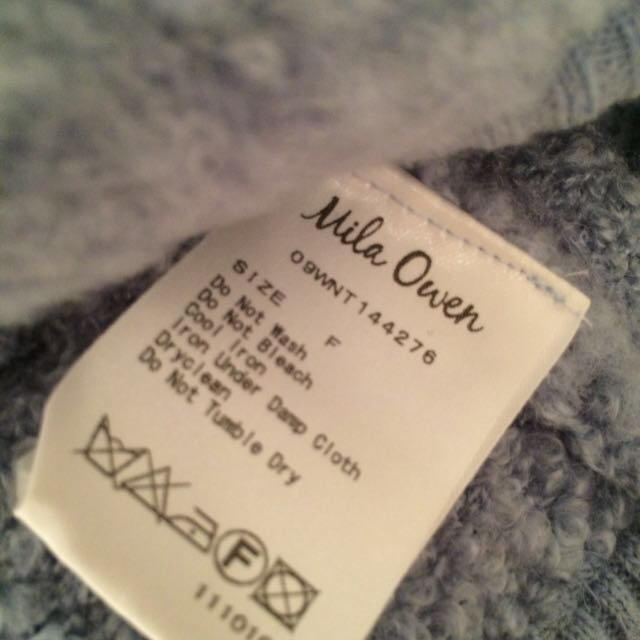 Mila Owen(ミラオーウェン)の値下げ！ニット セーター  ブルー レディースのトップス(ニット/セーター)の商品写真