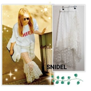 スナイデル(SNIDEL)のSNIDEL★イレヘムフリルギャザースカート(ロングスカート)