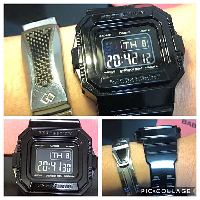 CASIO G-SHOCK mini 人気オールブラック反転液晶採用モデル超美品