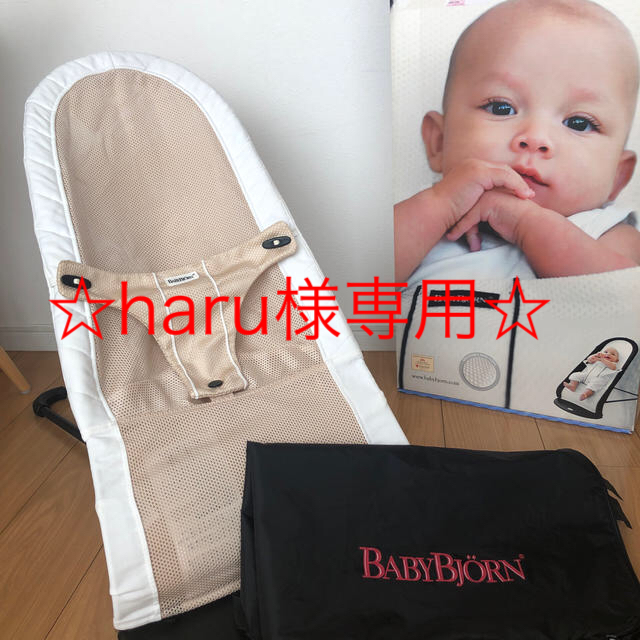 BABYBJORN(ベビービョルン)のharu様専用【ベビービョルン】バウンサー メッシュ+専用バッグ キッズ/ベビー/マタニティのキッズ/ベビー/マタニティ その他(その他)の商品写真