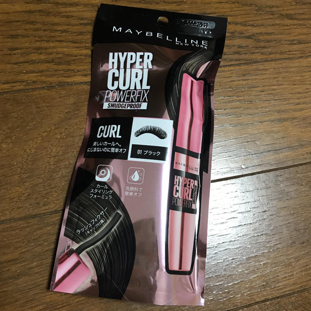 MAYBELLINE(メイベリン)のメイベリン新作マスカラハイパーカールパワーフィックス#01ブラック新品未開封 コスメ/美容のベースメイク/化粧品(マスカラ)の商品写真