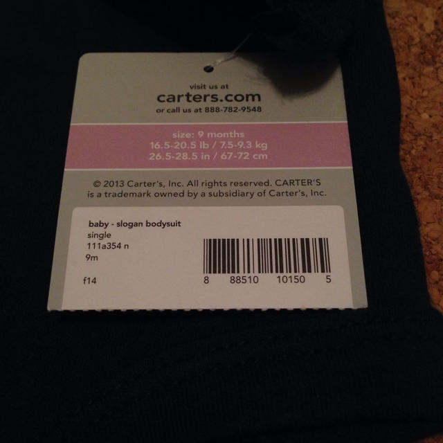 carter's(カーターズ)の長袖ロンパ キッズ/ベビー/マタニティのベビー服(~85cm)(ロンパース)の商品写真