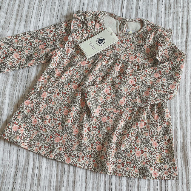 PETIT BATEAU(プチバトー)のプチバトー 19AW プリントカットソー 24m キッズ/ベビー/マタニティのベビー服(~85cm)(シャツ/カットソー)の商品写真