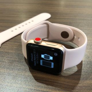 アップルウォッチ(Apple Watch)の美品★Apple Watch Series3 38mm GPS+Cellular(その他)