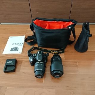 ニコン(Nikon)のNIKON D5200 ダブルズームキット ニコン 望遠レンズ 一眼レフ(デジタル一眼)