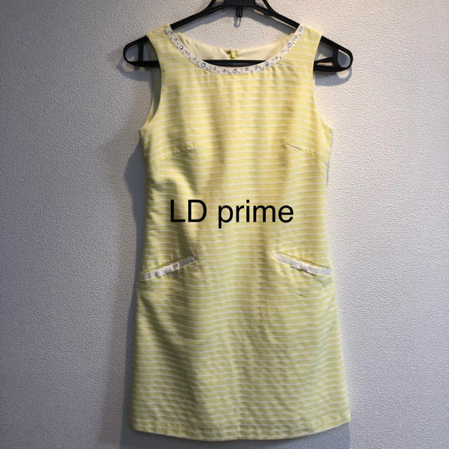 LD prime(エルディープライム)のLD prime ワンピース パステルイエロー レディースのワンピース(ひざ丈ワンピース)の商品写真