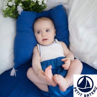 プチバトー(PETIT BATEAU)の【らむ様専用】12m (ロンパース)