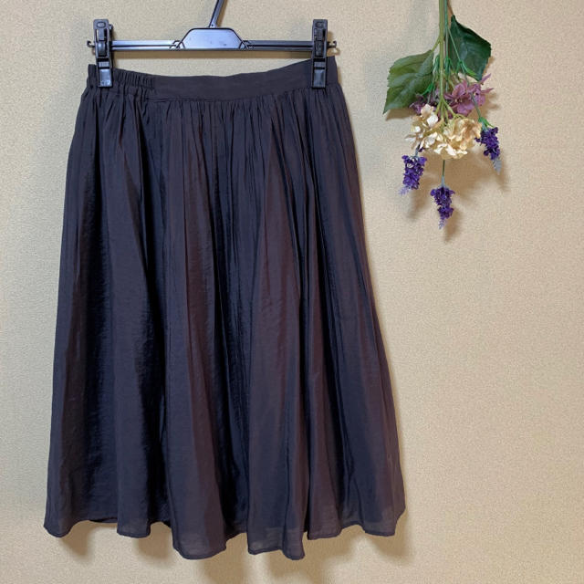 BACK NUMBER(バックナンバー)の黒 フレアスカート  レディースのスカート(ひざ丈スカート)の商品写真