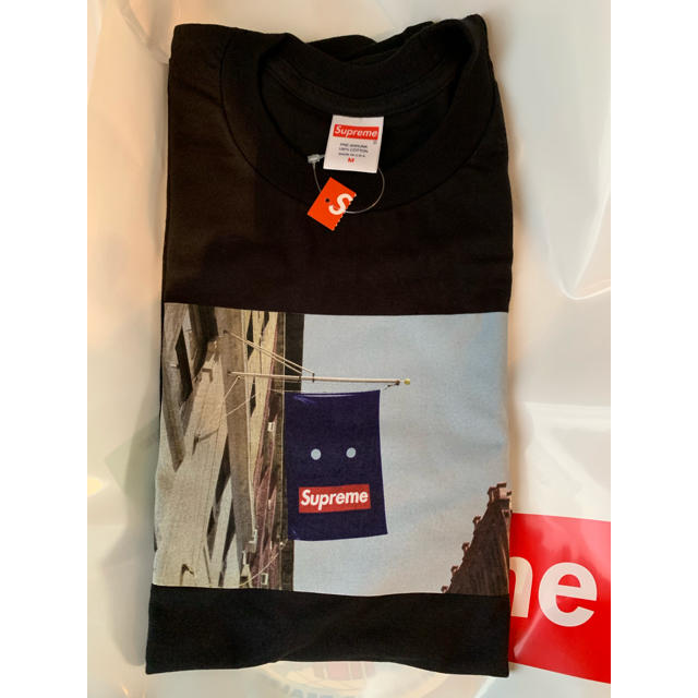 supreme Banner Tee 黒 M 1