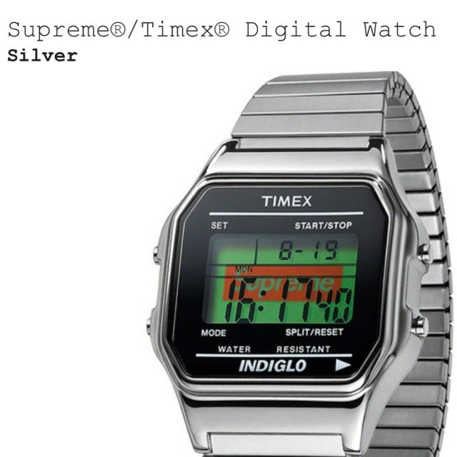 Supreme×Timex Digital watch腕時計(デジタル)