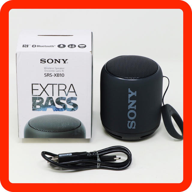 美品 ○SONY SRS-XB10 ブラック 黒 Bluetooth スピーカー スピーカー