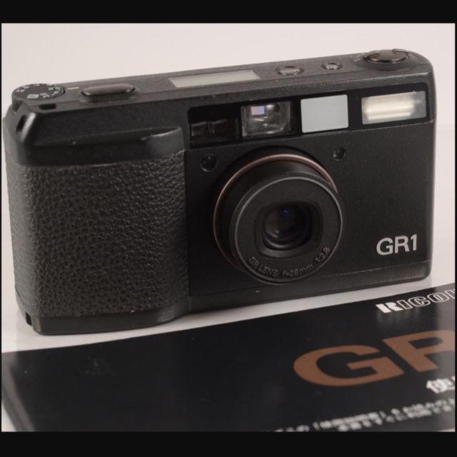 Ricoh GR1 ブラック リコー GR-1 黒 説明書付属 外観美品