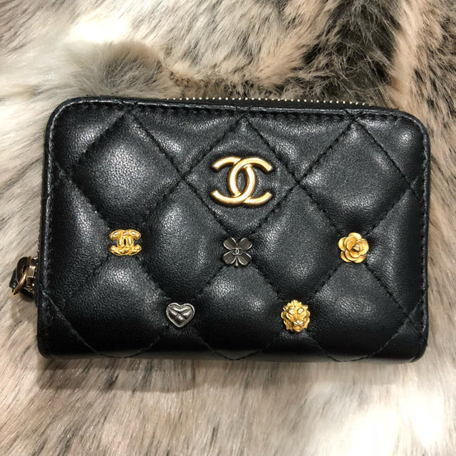 CHANEL シャネル コインケース ラッキーモチーフ／チャーム ラムスキン ...