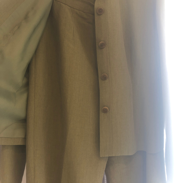 vintage リネンセットアップ カーキ カーキ色 khaki | www.mulgruvis.com