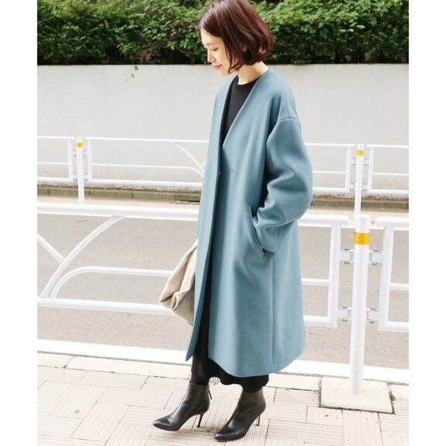 かわちゃん様専用❄️18AW美品MANTECOノーカラーコート34 educa.ba