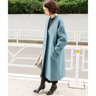 イエナ(IENA)のかわちゃん様専用❄️18AW美品MANTECOノーカラーコート34(ロングコート)