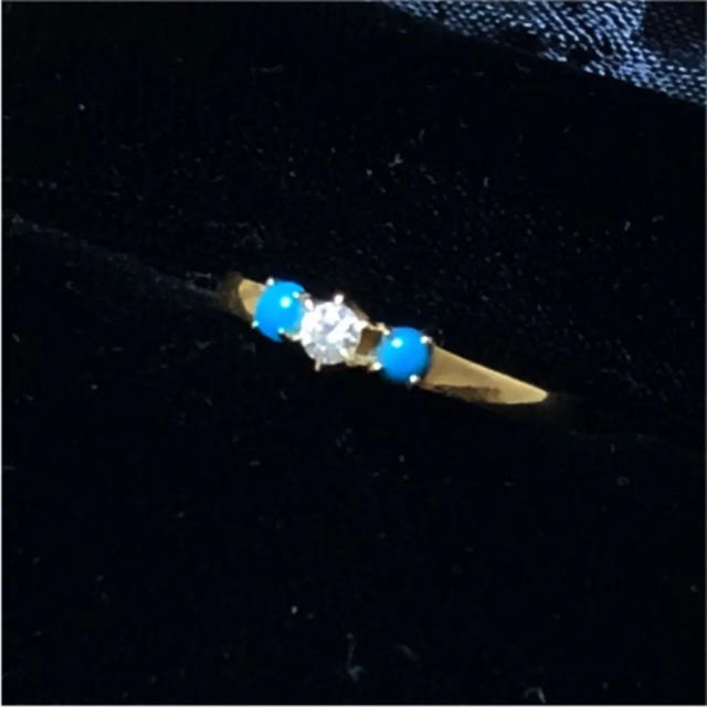 K18金ダイヤモンドリング指輪 レディースのアクセサリー(リング(指輪))の商品写真
