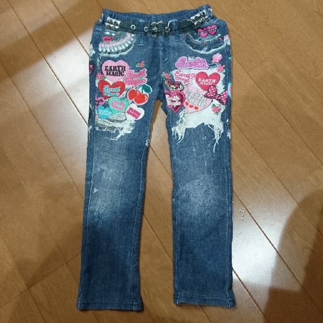 EARTHMAGIC(アースマジック)のアースマジック☆スキニー100 キッズ/ベビー/マタニティのキッズ服女の子用(90cm~)(パンツ/スパッツ)の商品写真