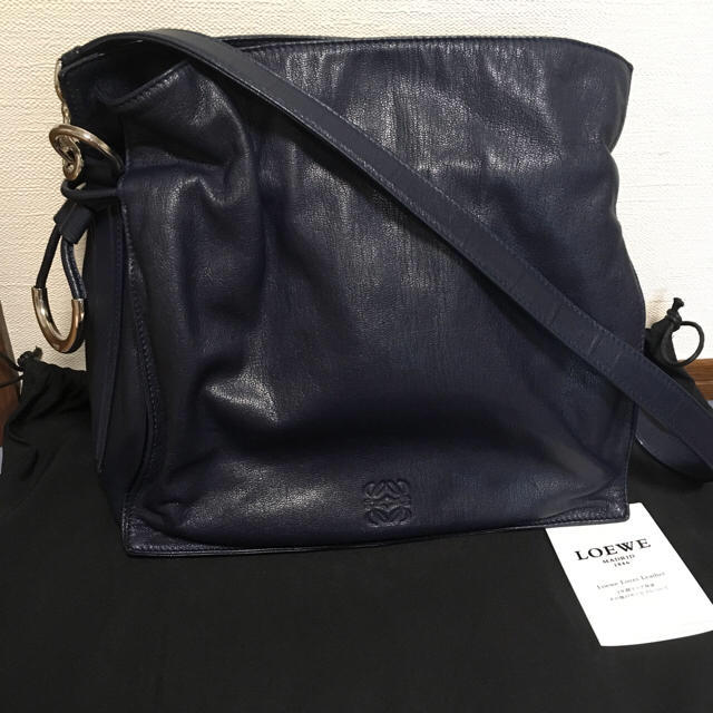 【美品】正規品 LOEWE フラメンコ ロエベ 巾着 黒