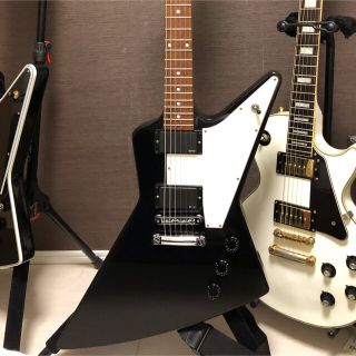 ギブソン(Gibson)の【専用】Gibson exproler オリジナルブラウンハードケース付き(エレキギター)